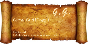 Gura Gyöngyi névjegykártya