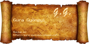 Gura Gyöngyi névjegykártya