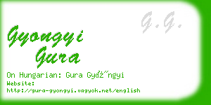 gyongyi gura business card